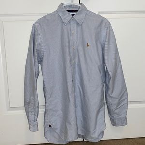 Ralph Lauren Blue-Striped Button Down Shirt